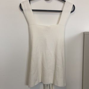 LOFT White Knit Tank Top